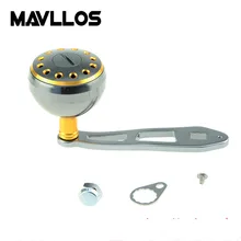 Mavllos круглая металлическая Рыболовная катушка с ручкой 85 мм Диаметр 38,5 мм DIY нержавеющая сталь рыболовная приманка литейная катушка аксессуар