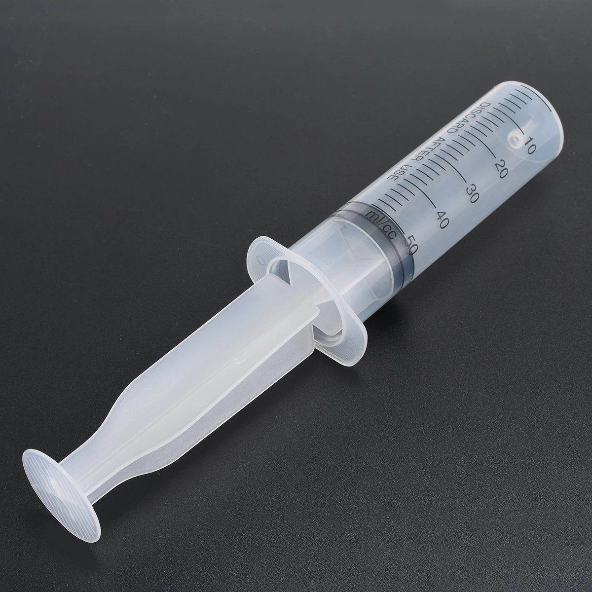 5pcs/Set New Transparent Syringe 50ml Plastic Disposable Industrial Manual Syringes With Rubber Membrane
