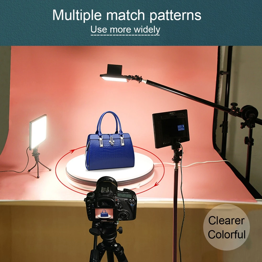 

LCD Display LED Studio Video Light Lamp+Hot Shoe Mount Ultra Thin Bi-Color Dimmable Adjustable Luminance for DSLR Camera
