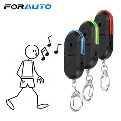 FORAUTO Key Finder автомобилей брелок анти-потерянный устройство с светодиодный вспышки света Беспроводной свисток Звук индукции ключ локатор