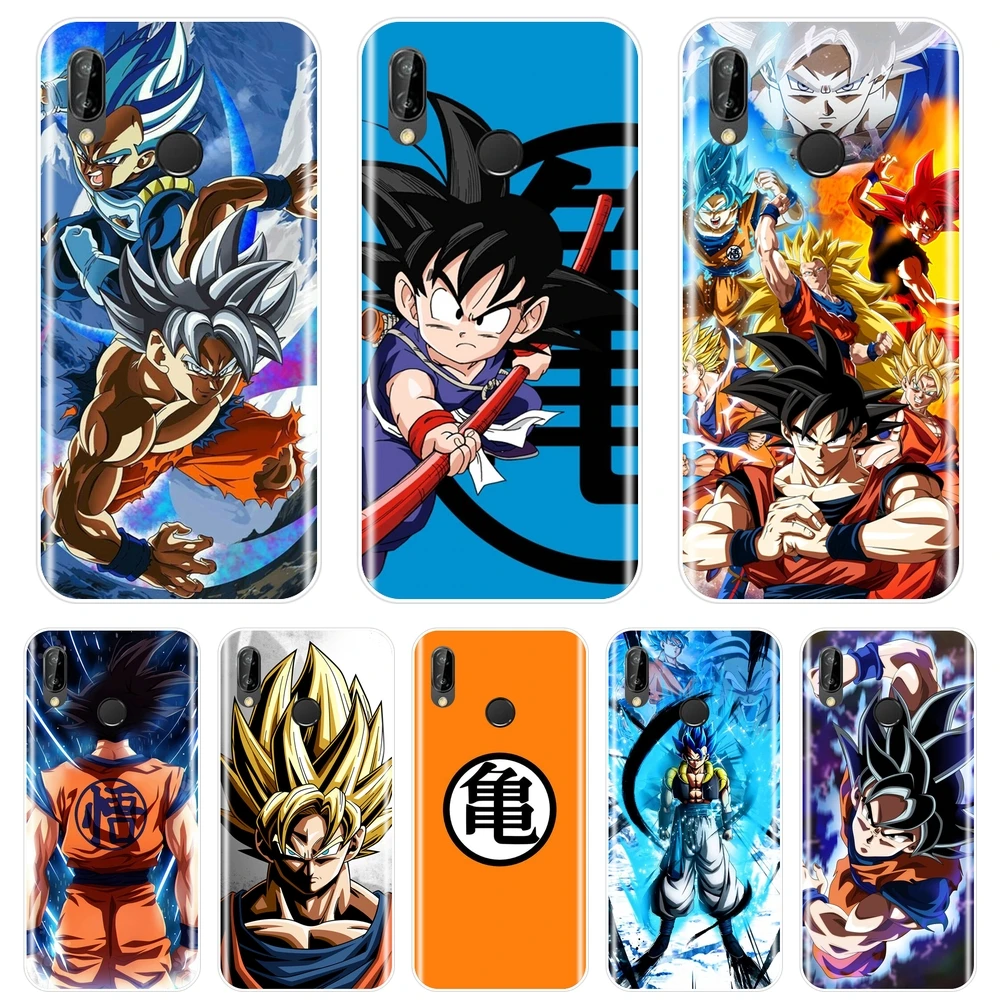 

Phone Case For Huawei P10 P20 P8 P9 Lite 2017 P9 Lite Mini P10 P Smart Plus P20 Pro Dragon Ball Goku Silicone Soft Back Cover