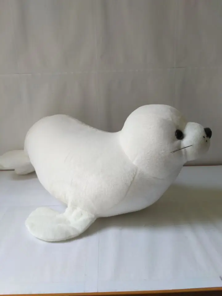 small cute plush sea lion toy new white high quality sea lion doll birthday gift about 40cm