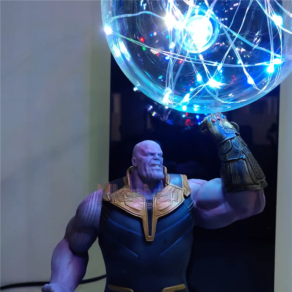 Экшн-фигурка Мстители эндшпиль Thanos Infinity Gauntlet DIY светодиодный ночной Светильник Flash display набор Мстители 4 Thanos игрушки для детей