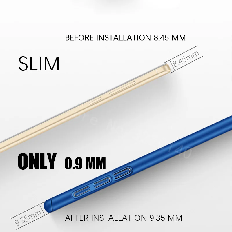 360 Degree Full Cover Case For Xiaomi Redmi Note 4 4X Case Hard Back Cover For xiaomi redmi Note 4 Pro Shell With Tempered glass-5