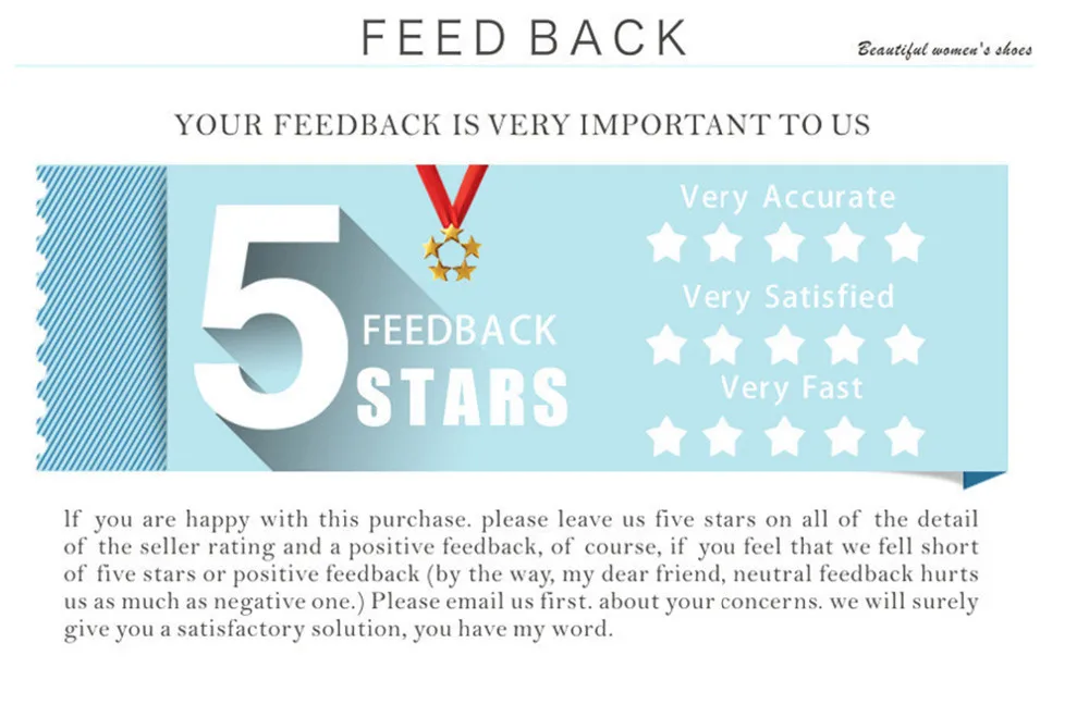 5 star feedback