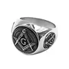Classic Masonic Ring Stainless Steel Freemasonry Compass Masonic Motor Biker Ring Mens Women Ring Wholesale 831B 1