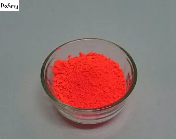 

NEON Orange-Red Color Shiny Phosphor Powder Fluorescent Pigment Coating,cosmetic pigment, Not Luminous Paint Powder.