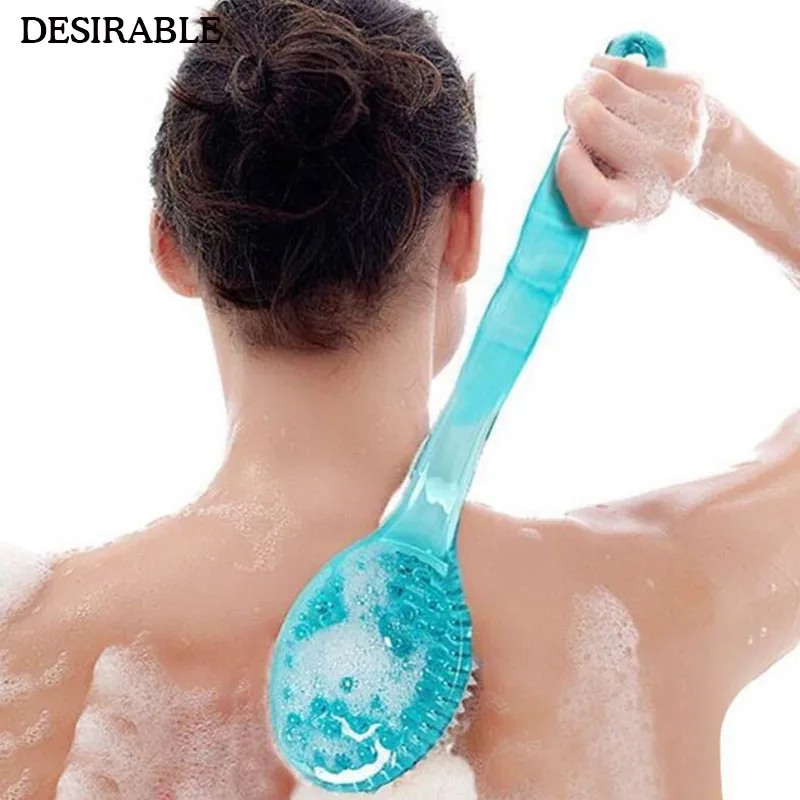 

1Pcs Long Handle Bath Brush Scrubber Skin Cleaning Massage Brush Feet Rubbing Body Back Exfoliation Brushes Bathroom Accessories