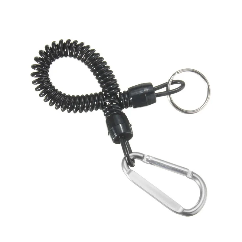Рыболовный пружинный шнур, крючок, безопасные плоскогубцы, зажимы для губ, регулируемый инструмент для снастей, рыболовные принадлежности - Цвет: Silver