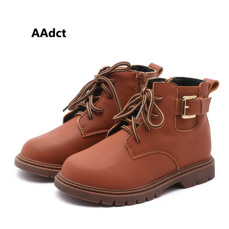 

AAdct New children's Martin boots Winter warm boys boots Brand fashion cotton shoes for girls 2018 cool rubber kids boots
