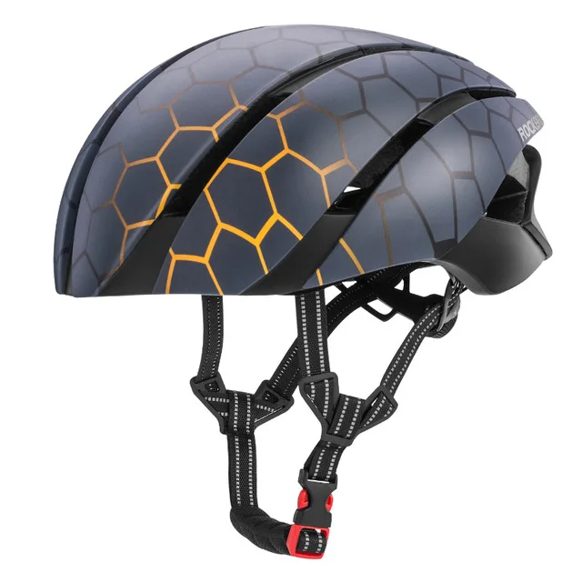 ROCKBROS MTB велосипедный шлем Велоспорт EPS ультралегкий цельно-Формованный шлем Светоотражающая велосипедная Защитная шапка для мужчин и женщин 57-62 см - Цвет: Blue