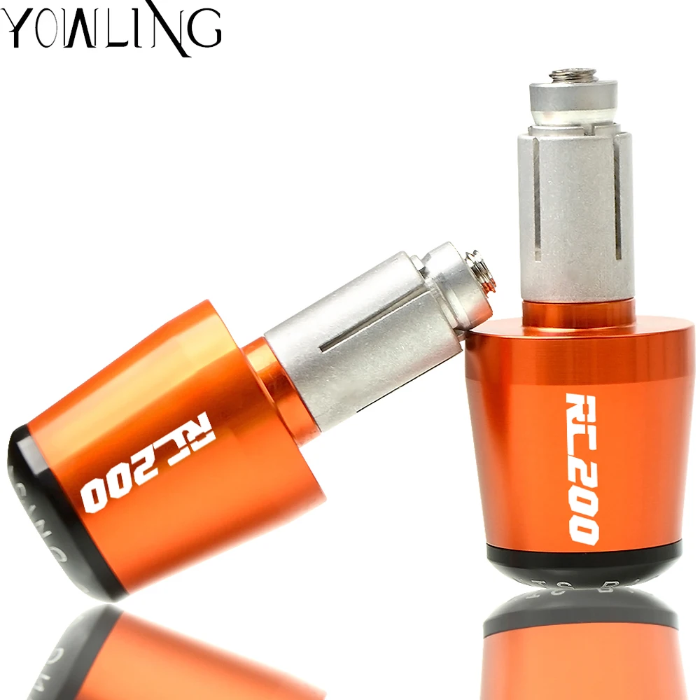 

Motorcycle CNC 22MM Handlebar Grips Handle Bar Cap End Plugs For KTM RC200 RC 200 2014 2015 2016 2017 2018