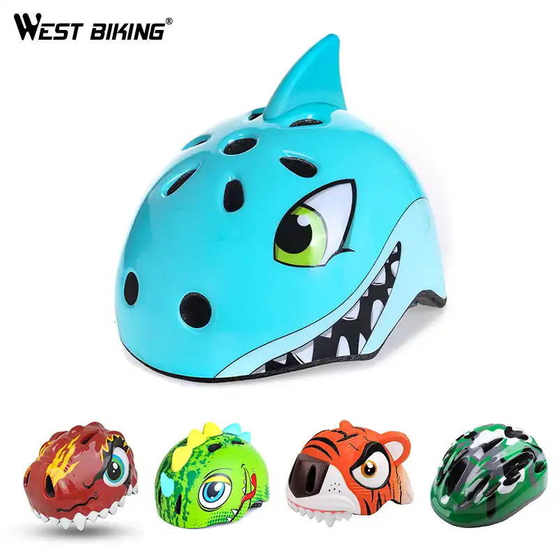 kids with helmets