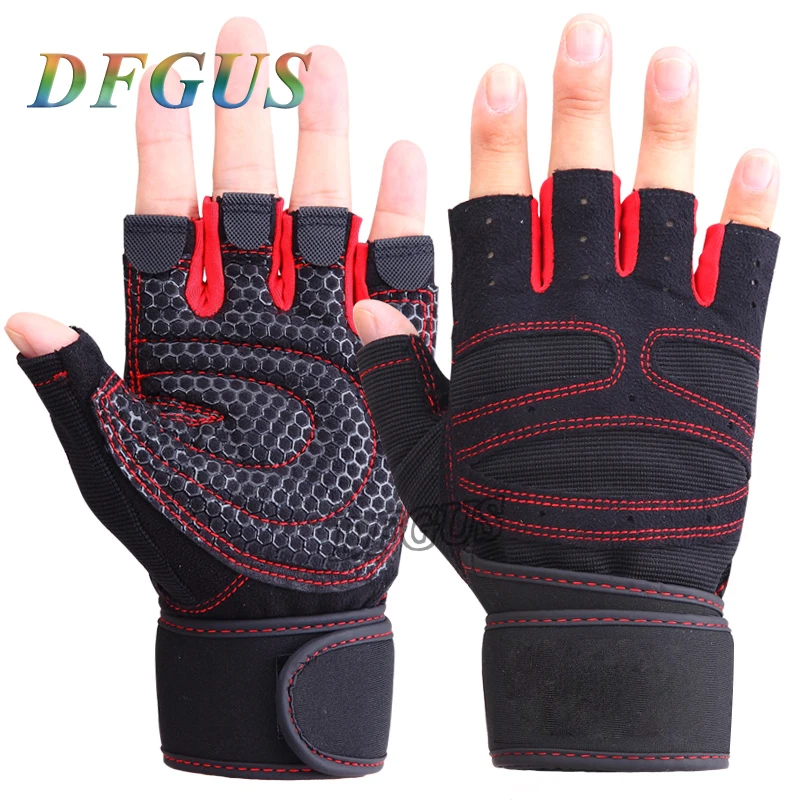 Half Finger Gym Gloves Heavyweight Sports Exercise Weight Lifting Gloves Body Building Training Sport Fitness Gloves