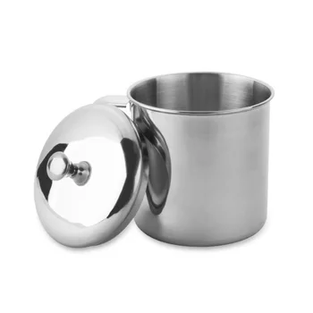

304 Stainless Steel Mugs Tea Coffee Milk Drinkware with Handle Water Cups with Lid 600ml