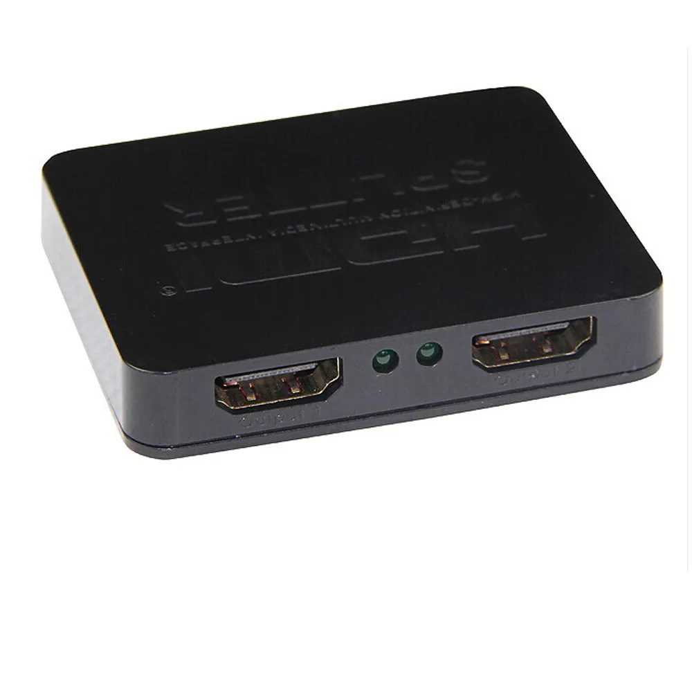 Del 1x2 HDMI Splitter 1 вход 2 выходной усилитель коммутатор Box концентратор HDTV 1080 p 3D 1,4 в 23 июня