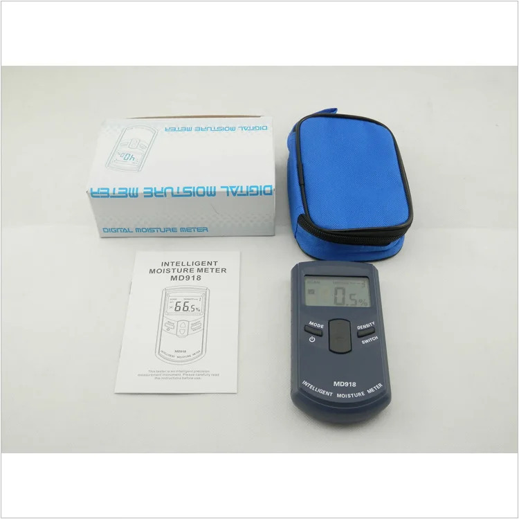 P091 Inductive Wood Tree Timber Digital Moisture Meter with bag MD918 4