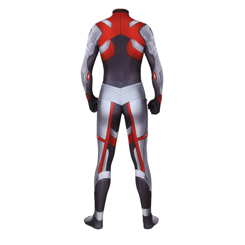 Avengers Endgame Quantum Realm Captain Marvel Cosplay Costume Superhero Captain America Zentai Bodysuit Jumpsuits Adult kids