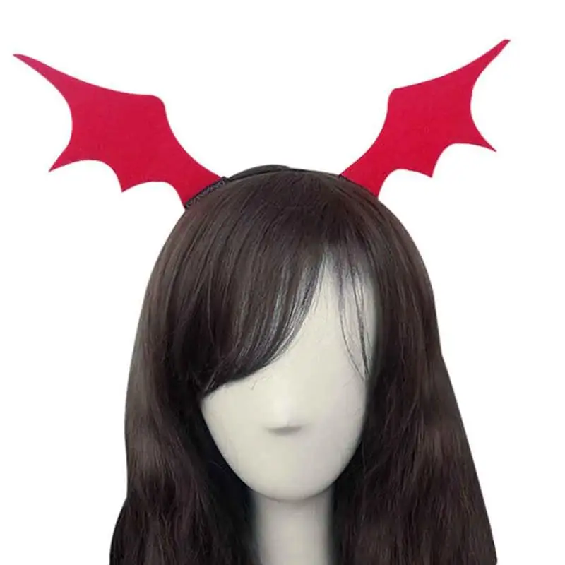 Cute Women Girl Headbands Halloween Animal Ears Devil Wings Bat Cosplay Hairband Hair Band Used in Costume Party New