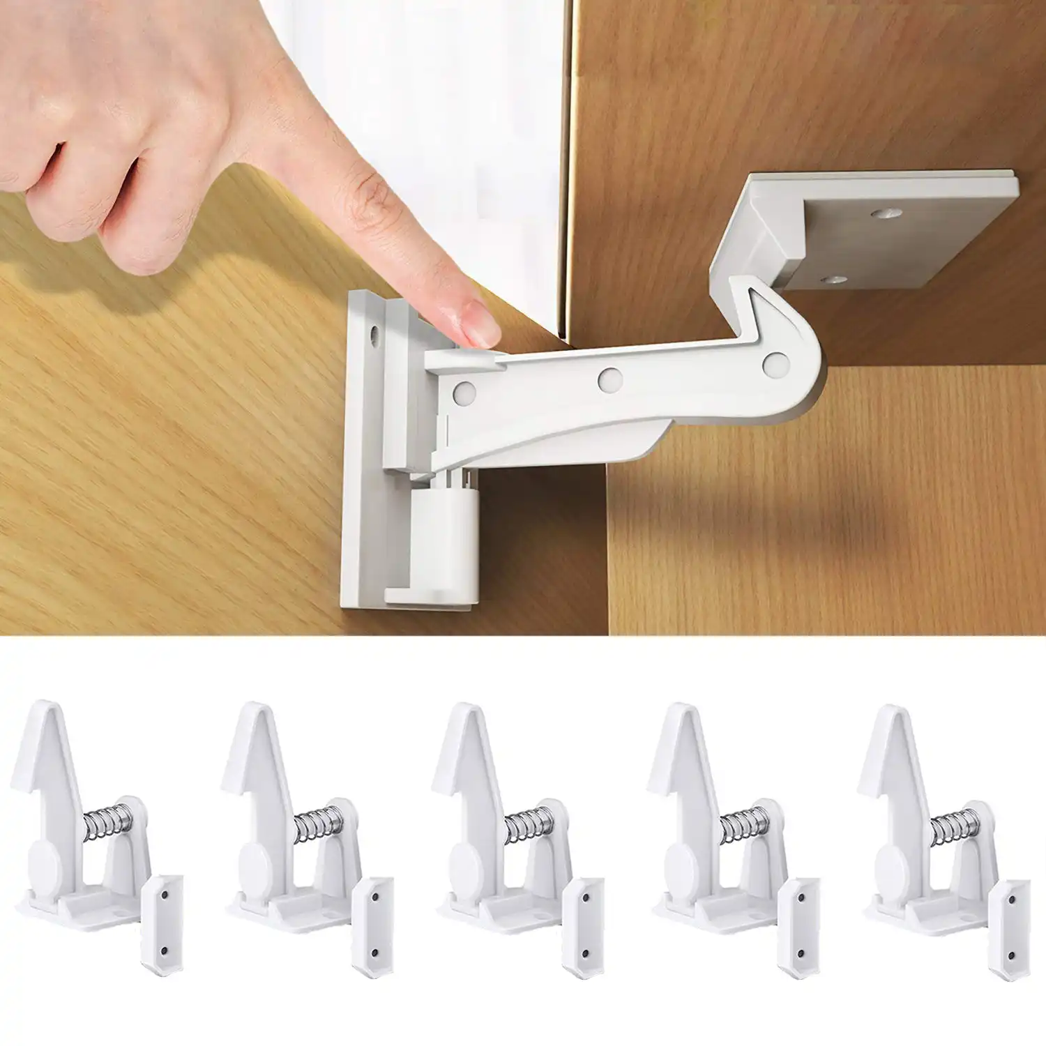 4pcs Drawer Lock Children Protection Baby Safety Cabinet Door Lock