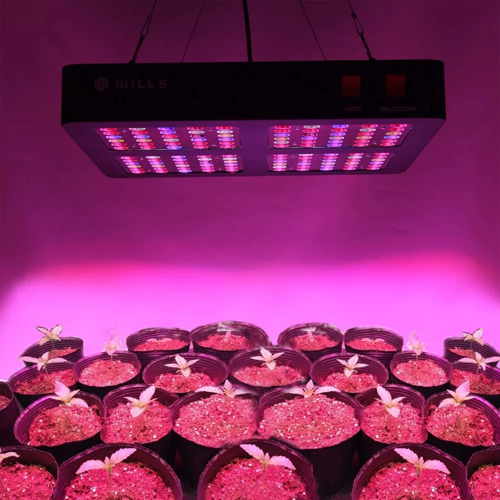 

New 1200W Full Spectrum Veg&Bloom Double Switch Led Plant Lights for Indoor Greenhouse Plants Veg and Flower Growing (10W LEDs)