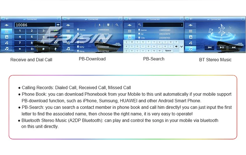 Excellent Car DVD CD Player Erisin ES7189F 7" Win8 UI Stereo GPS DAB+ System for Ford Focus Galaxy C-Max S-Max 15
