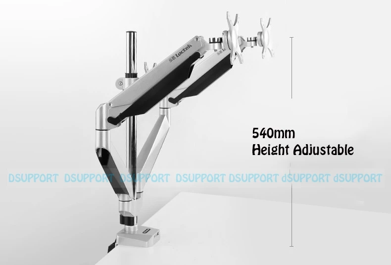 Loctek D7T алюминиевый сплав газовая пружина полный движения тройной экран монитор держатель с USB и аудио порт