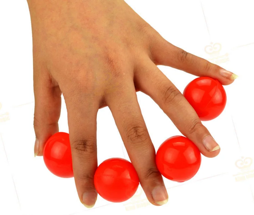 1 set creative Hot sale soft rubber red medium balls one ball to four