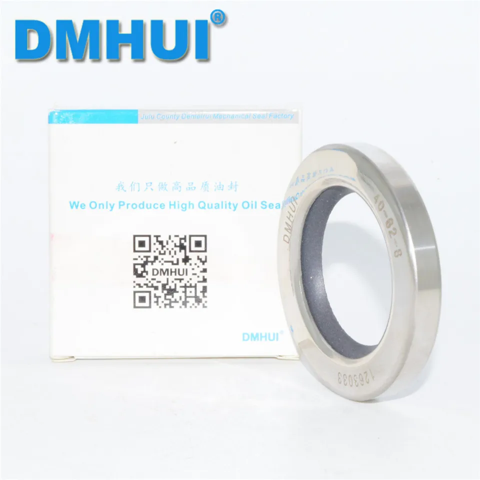 DMHUI Brand Single lip rotary screw air compressor stainless steel PTFE oil seals 40*62*8/40x62x8 ISO 9001:2008 40*62*8mm