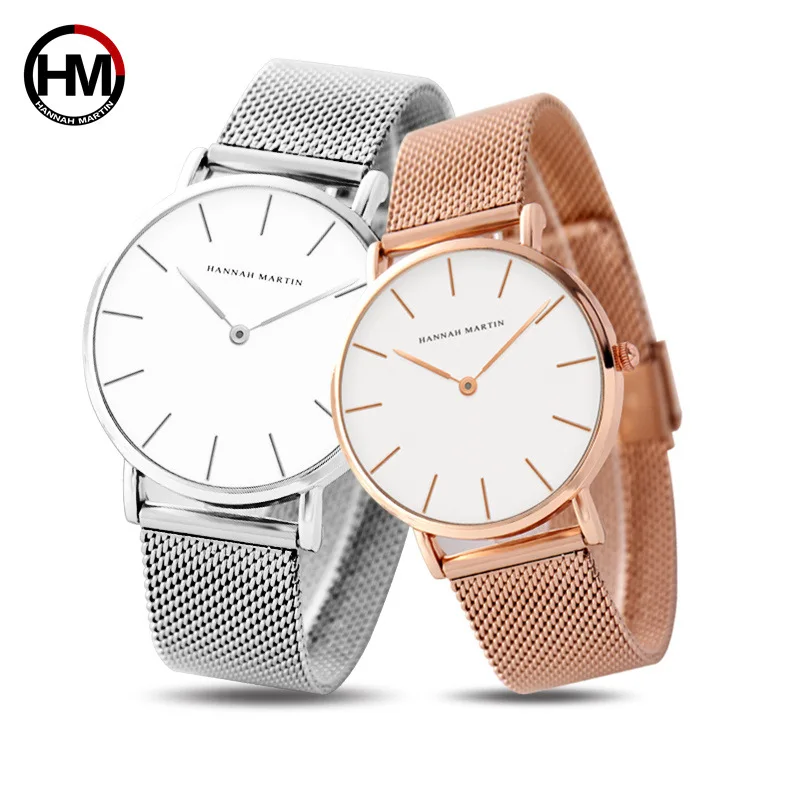 fashion 2018 font b watch b font men Stainless steel mesh strap Waterproof business casual font