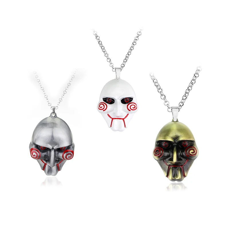 

Saw Movie Mask pendant necklace Pendant Jewelry Hot Movie Gift