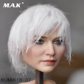 

Collection Figure Accessory 1/6 Kumik KM18-37 Female Paste Head Sculpt Figure Model PVC Hobbies Model Toys for 1:6 Female Body