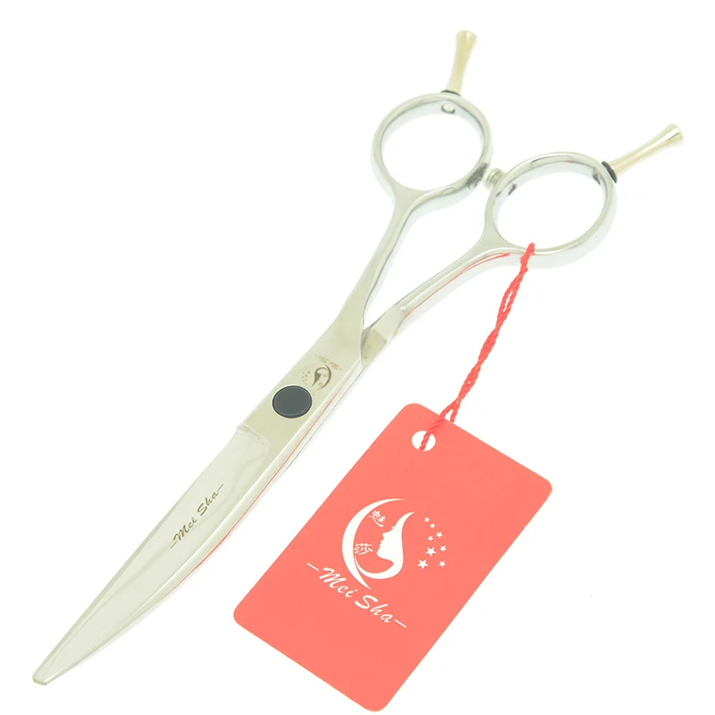 Meisha 6.0 Inch Curved Big Blades Hair Scissors Japanese 440C Human