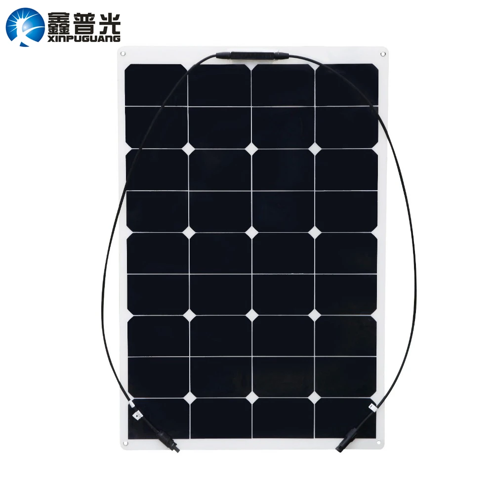 

Xinpuguang 75W 20V Flexible Solar Panel 12V Quality System Kits DIY Yacht Boat Marine RV Module Car RV Boat Battery Charger