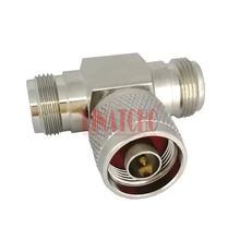 50ohm латунь N мужчины к двойной N женский 2 Way адаптер T разъем типа