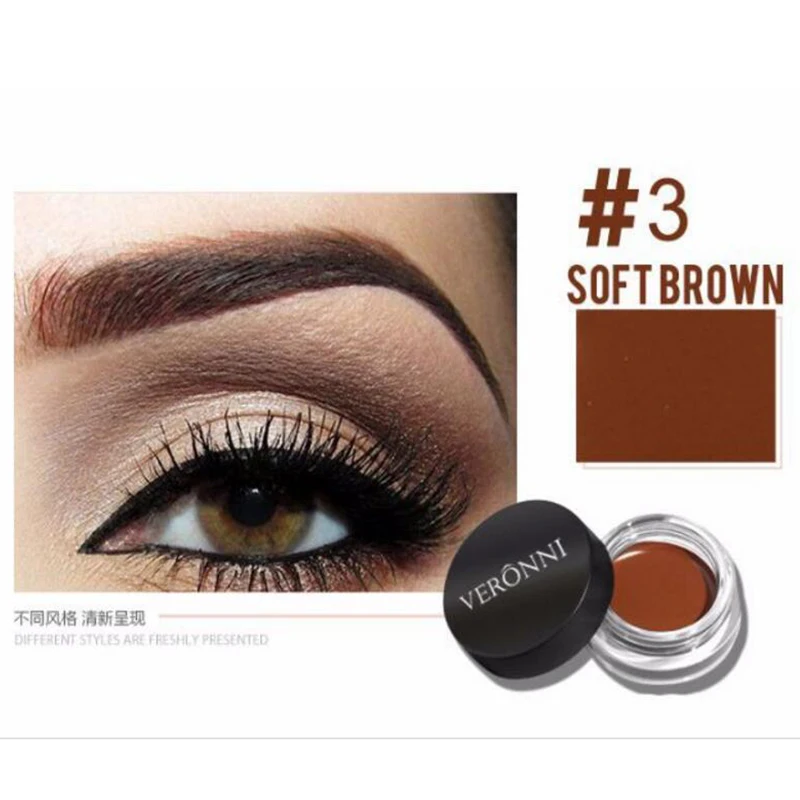 

Eyebrow Gel Brown 8 Color Pigment Black Eye Brow Tint Long-Lasting Waterproof Eyebrow Enhancers 3D Natural Eyebrows Makeup