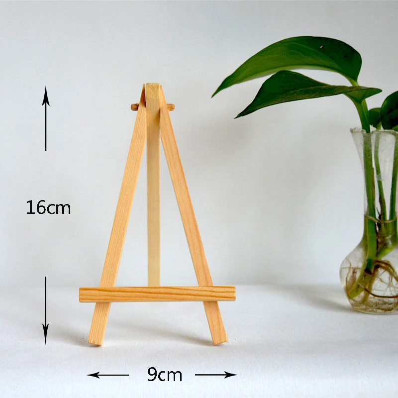 10pcs/Set 16*9cm Mini Artist Wooden Easel Wood Wedding Table for Party Decoration Card Stand Display Holder 10pcs/Set 16*9cm Mini Artist Wooden Easel Wood Wedding Table for Party Decoration Card Stand Display Holder