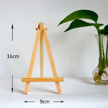 

10pcs/Set 16*9cm Mini Artist Wooden Easel Wood Wedding Table for Party Decoration Card Stand Display Holder