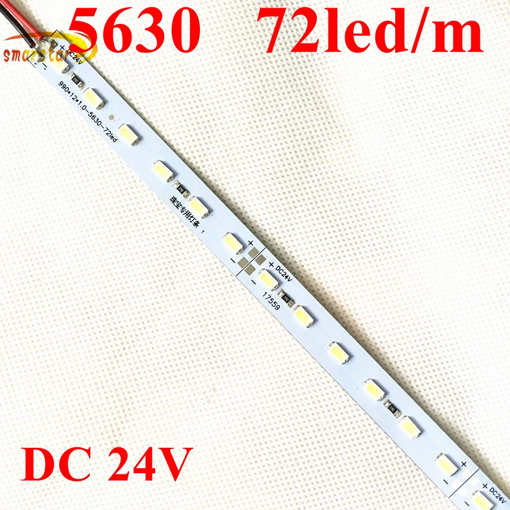 Smarstar 24V 0 33 m 24LED 5630 жесткий светодиодный бар свет см светодиодная полоса света