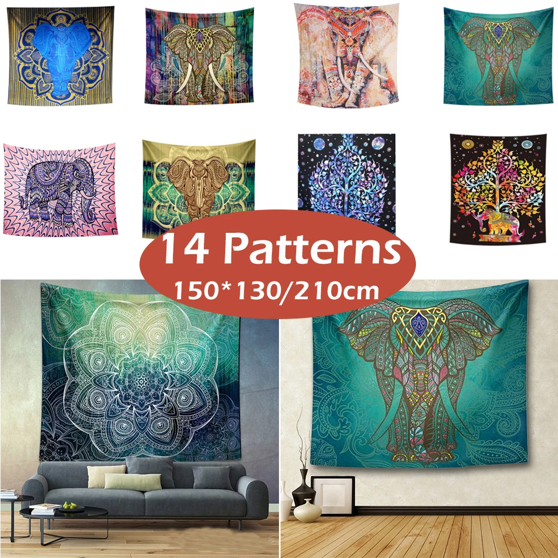 

1pcs Home Furnishing Bohemian Mandala Tapestry Wall Hanging wandbehang gobelin Blanket Dorm Home Decor mantas mandalas