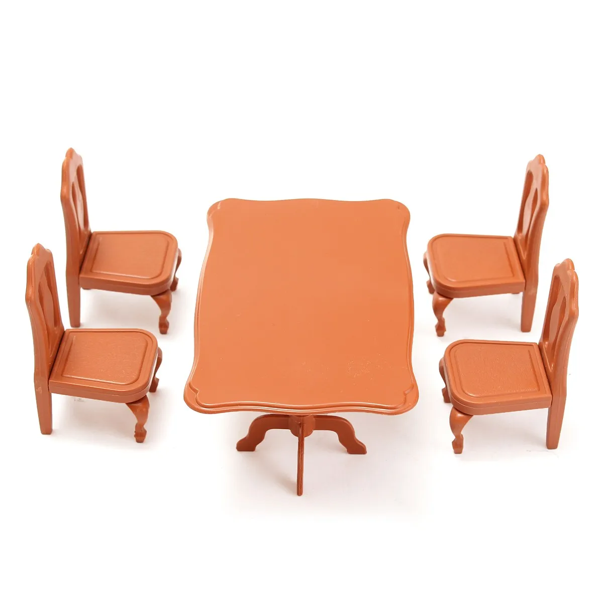 DIY جميل البسيطة أثاث منزل الدمى مصغرة الطعام مجموعة مقاعد الطاولة الأطفال الاطفال دمى هدايا دمى اكسسوارات بيت أطقم