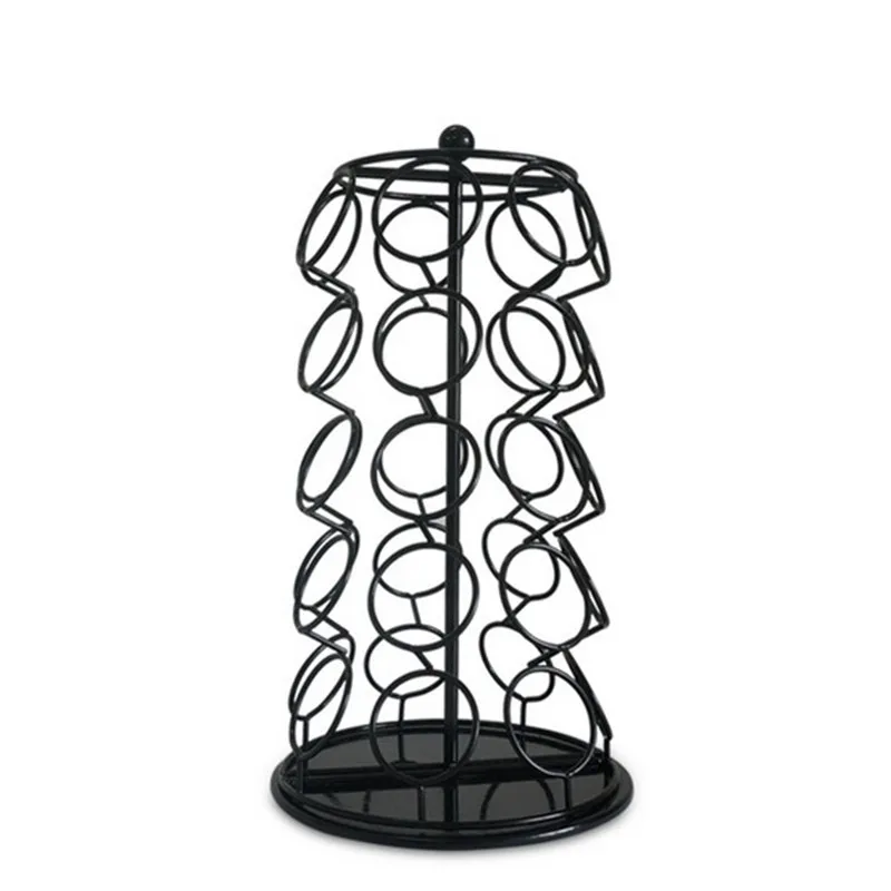 5 Layers 35 pcs K cup Capsules Dispenser Coffee Pod Holders Storage Racks Rotatable Stainless