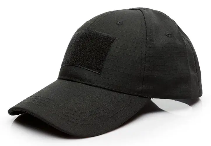 Бейсболка армейская мужская шляпа с регулируемой головой модная бейсболка s для страйкбола тактическая - Цвет: black