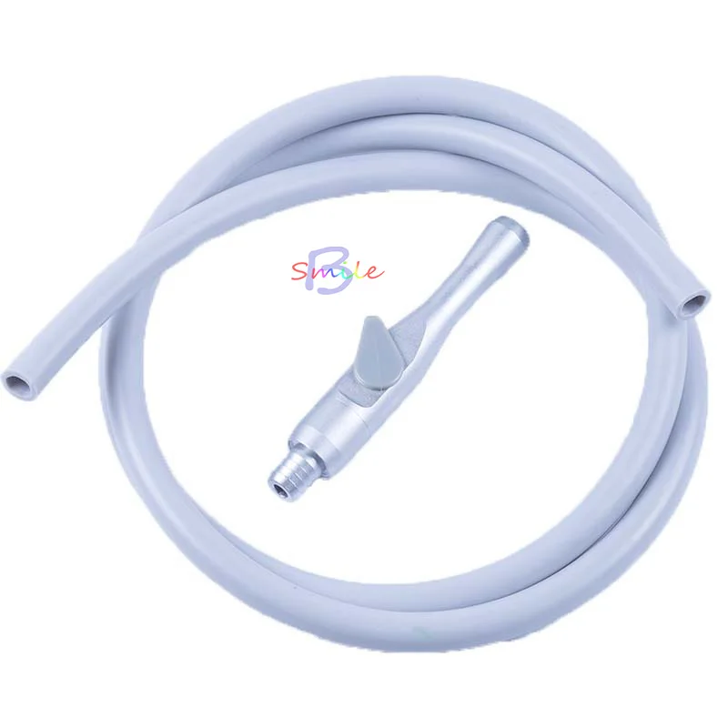 

Dentist Tool Weak Saliva Ejector Suction Valves SE/HVE Tip Weak Adaptor With handpiece Hose Tube 2Pcs
