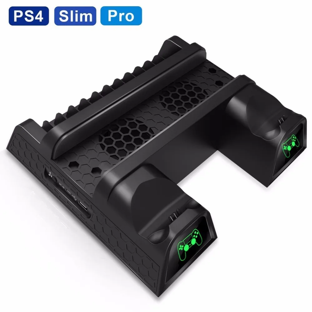 

2018 NEW Vertical multi-functional Game Console Cooling pad Cooling dock Stand for Sony Playstation 4 PS4 Slim PS4 Pro Console
