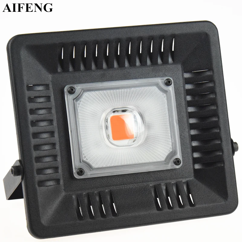 Aifeng 50w Cob Led Grow Light Full Spectrum Waterproof Flower Weight Item Us Plug Eu 0 57kg 20 11oz Wire Type 45kg 15 87oz Package Include 1 Led 50w Plant Light Installation Method Wall