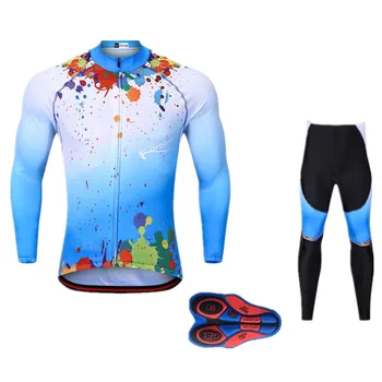 

Winter Long 9D Pad Cycling Jersey Sets MTB Bicycle Clothing Racing Bike Wear 2018 Thermal Fleece Ropa Roupa De Ciclismo Invierno