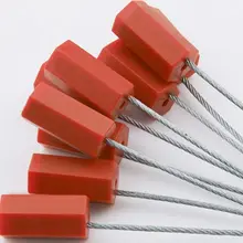 10 шт. стальная проволочная Защитная бирка для контейнера, уплотнение грузовика, блокировка 40 см, диаметр 1,8 мм, Новинка