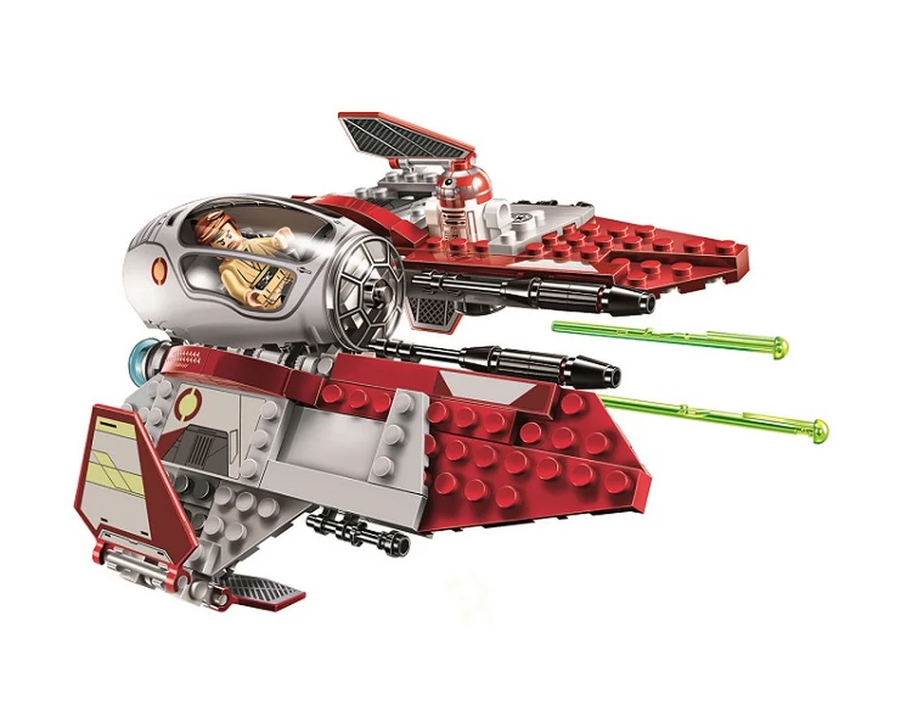 

10575 BALE Star Wars Obi-Wan's Interceptor Model Building Blocks Enlighten Action Figure Toys For Children Compatible Legoings
