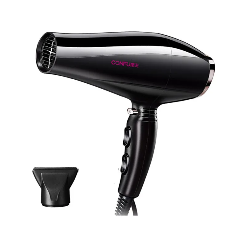 

Hair Dryer Unfoldable Handle 2300W Anion Professional Modelling Tool Black Cold Hot Air Silent HairDryer
